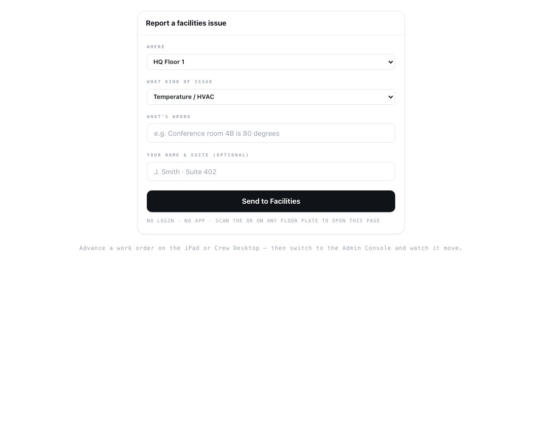 Lisa employee portal — submit a request without logging in